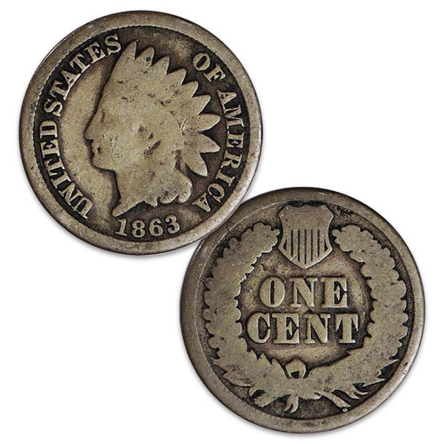 1863 Indian Head Cent Good