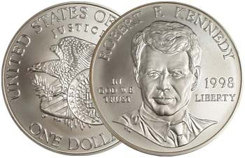 1998-S Robert F. Kennedy Silver Dollar Proof | International Coins