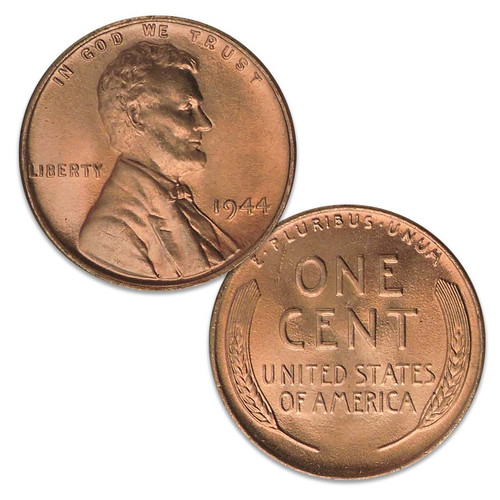 1944-P Lincoln Cent Brilliant Uncirculated Image 1