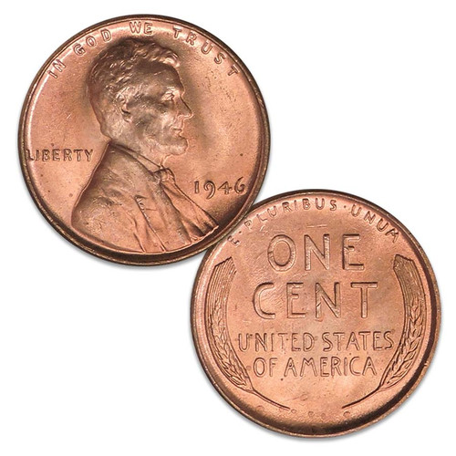 1946-P Lincoln Cent Brilliant Uncirculated Image 1