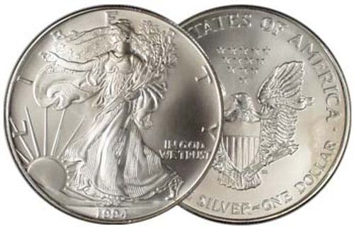 1994 Silver Eagle Brilliant Uncirculated Image 1 1994 Silver Eagle Brilliant Uncirculated Image 1