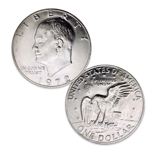 1972-P Eisenhower Dollar Brilliant Uncirculated Image 1 1972-P Eisenhower Dollar Brilliant Uncirculated Image 1