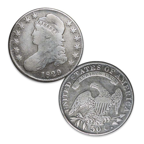 1807-1836 Capped Bust Silver Half Dollar Fine