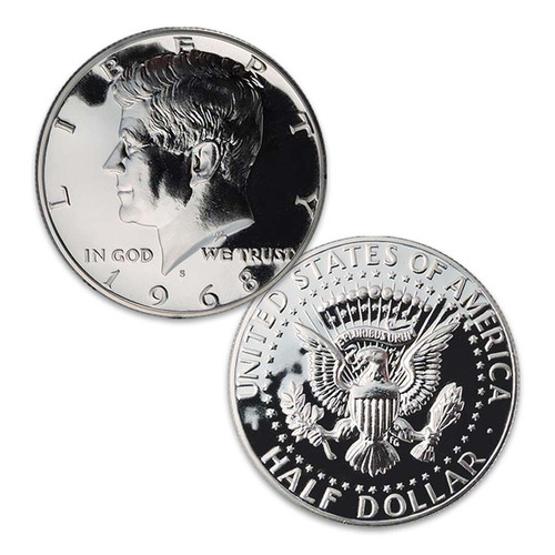 Lot - 20 Silver Proof 1969 S Kennedy Half Dollars