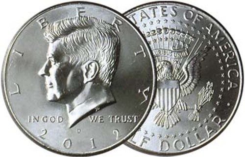 2012-D Kennedy Half Dollar Brilliant Uncirculated Image 1 2012-D Kennedy Half Dollar Brilliant Uncirculated Image 1