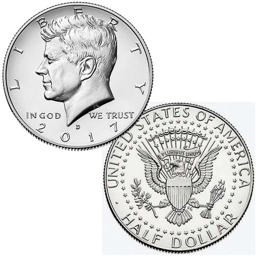 2017-D Kennedy Half Dollar Brilliant Uncirculated Image 1