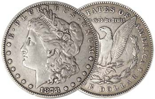 1878 7-Tail Feather Morgan Silver Dollar Extra Fine