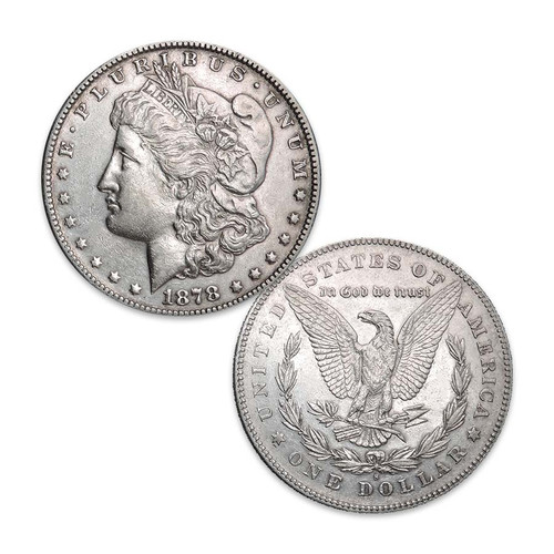 1878-S Morgan Silver Dollar About Uncirculated