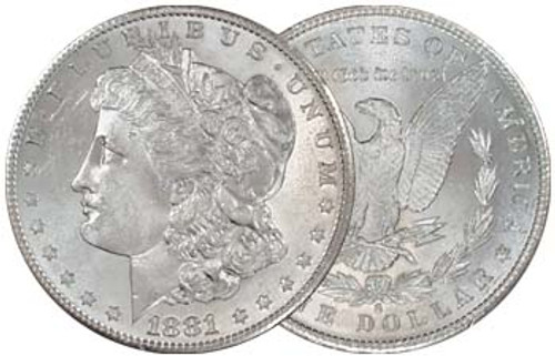 1881-S Morgan Silver Dollar Brilliant Uncirculated Image 1 1881-S Morgan Silver Dollar Brilliant Uncirculated Image 1