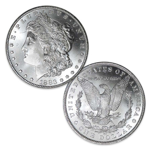 1883-CC Morgan Silver Dollar Brilliant Uncirculated