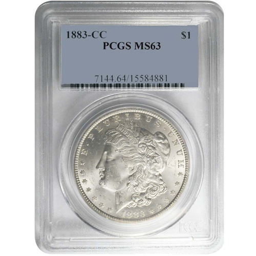 1883-CC Morgan Silver Dollar Certified MS-63 Image 1