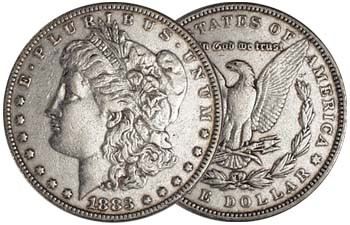 1883-P Morgan Silver Dollar Very Fine | International Coins & Currency
