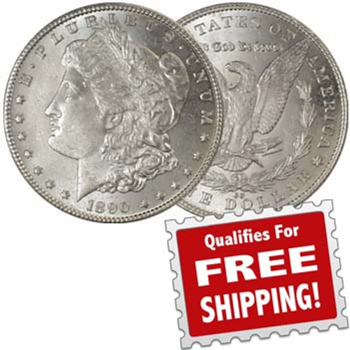 1890-CC Morgan Silver Dollar Brilliant Uncirculated Image 1