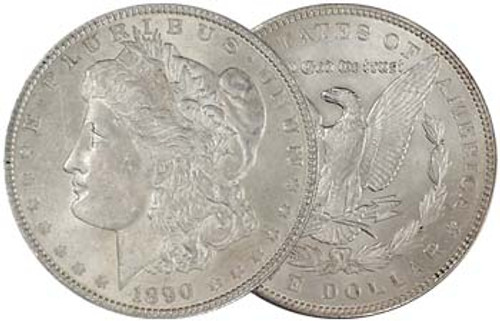 1890-P Morgan Silver Dollar Brilliant Uncirculated Image 1 1890-P Morgan Silver Dollar Brilliant Uncirculated Image 1