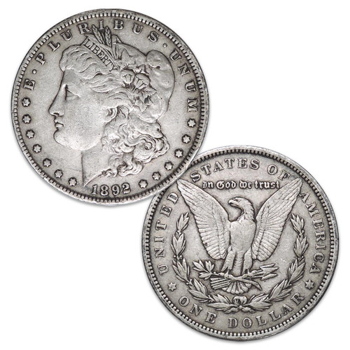 1892-P Morgan Silver Dollar Very Fine 1892-P Morgan Silver Dollar Very Fine