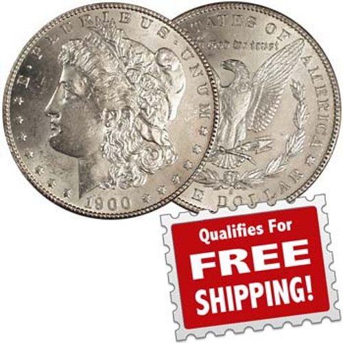 1900-S Morgan Silver Dollar Brilliant Uncirculated Image 1 1900-S Morgan Silver Dollar Brilliant Uncirculated Image 1