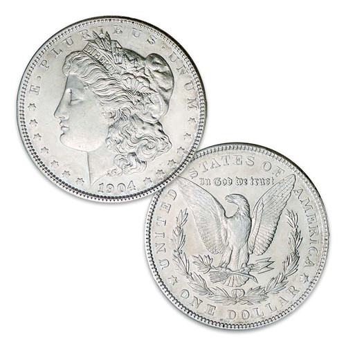 1904-P Morgan Silver Dollar About Uncirculated