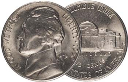 1950-D Jefferson Nickel Brilliant Uncirculated Image 1