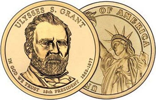 1 dollar 2011 - Ulysses S. Grant (1869-1877), USA - Coin value