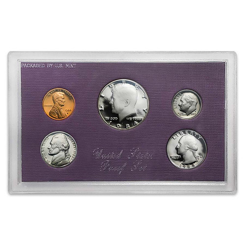 1985 Proof Set 5 Coins | International Coins & Currency