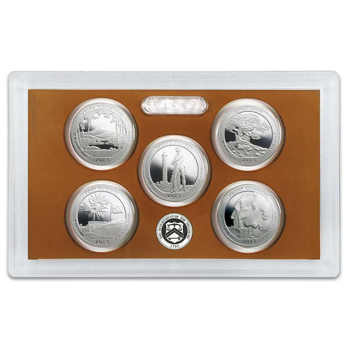 2011 National Parks Quarter Proof Set 5 Coins | International