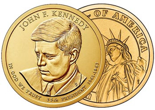 John F. Kennedy 2015-D Presidential Dollar Brilliant Uncirculated Image 1 John F. Kennedy 2015-D Presidential Dollar Brilliant Uncirculated Image 1