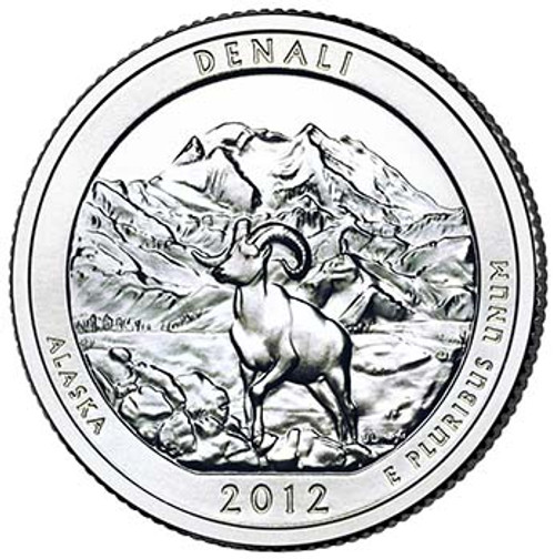 2012-P Denali National Park and Preserve Quarter Brilliant Uncirculated Image 1 2012-P Denali National Park and Preserve Quarter Brilliant Uncirculated Image 1