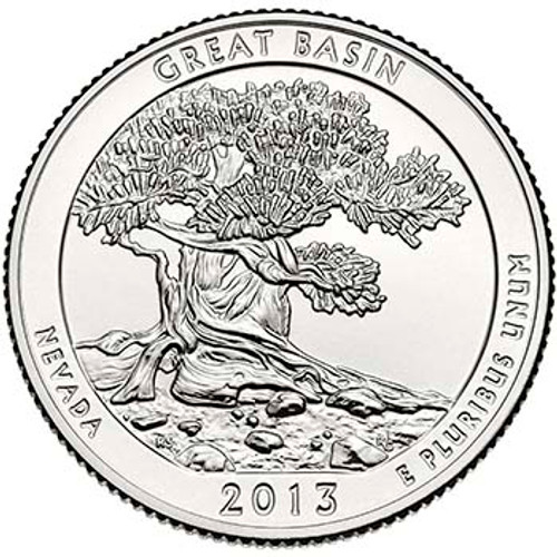 2013-D Great Basin National Park Quarter Brilliant Uncirculated Image 1