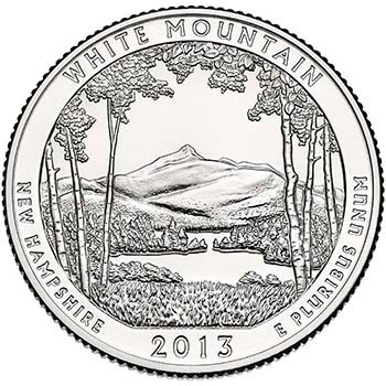 2013-P White Mountain National Forest Quarter Briliant