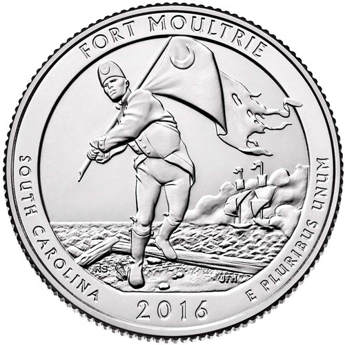 2016-P Fort Moultrie at Fort Sumter National Monument Quarter Brilliant Uncirculated Image 1 2016-P Fort Moultrie at Fort Sumter National Monument Quarter Brilliant Uncirculated Image 1