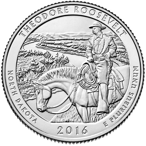 2016-D Theodore Roosevelt National Park Quarter Brilliant Uncirculated Image 1 2016-D Theodore Roosevelt National Park Quarter Brilliant Uncirculated Image 1