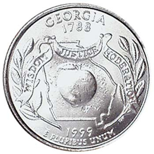 1999-D Georgia Quarter Brilliant Uncirculated Image 1
