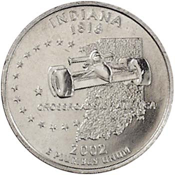 2002-D Indiana Quarter Brilliant Uncirculated | International