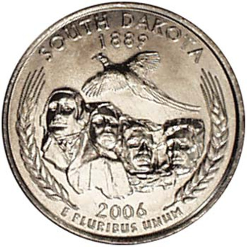 2006-P South Dakota Quarter Brilliant Uncirculated Image 1