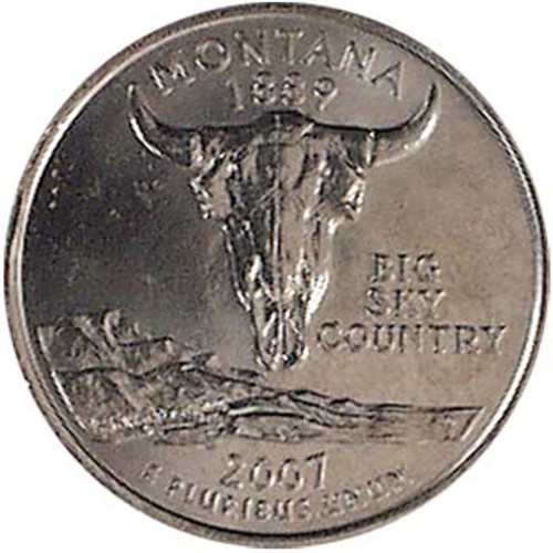 2007-P Montana Quarter Brilliant Uncirculated Image 1