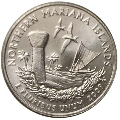 2009-P North Mariana Islands Quarter Brilliant Uncirculated Image 1 2009-P North Mariana Islands Quarter Brilliant Uncirculated Image 1