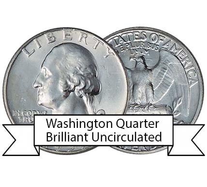 アメリカ 銀製クォータ 1951-1961 1961-D Washington Silver Quarter Brilliant Uncirculated