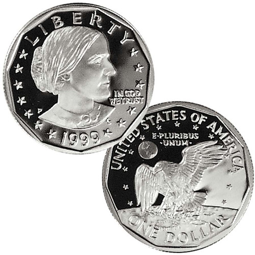 1999-P Susan B. Anthony Dollar Proof Image 1 1999-P Susan B. Anthony Dollar Proof Image 1