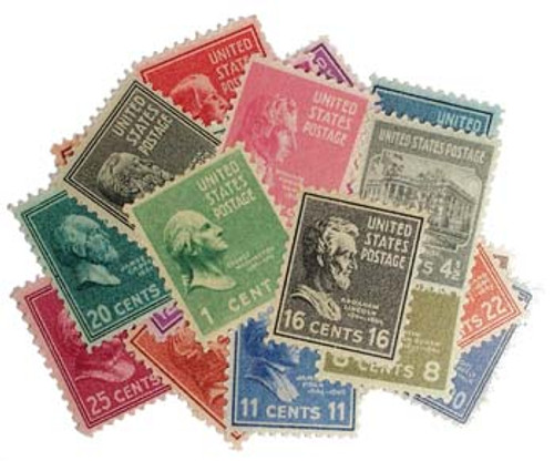 10 San Francisco Bay Bridge Stamps // Vintage 1946 San Francisco Bay  Postage Stamps // 25 Cent Blue Postage Stamps for Mailing