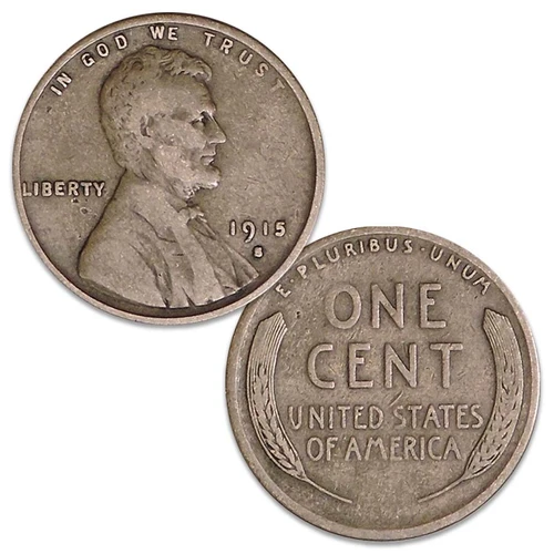 1915-S Lincoln Cent Good Image 1