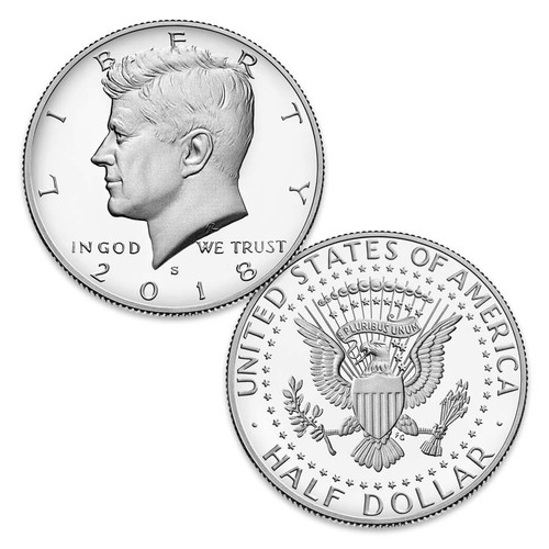 2018-S Kennedy Half Dollar Proof Image 1