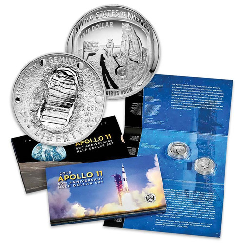 2019 Apollo 11 Curved Half Dollar Proof | International Coins