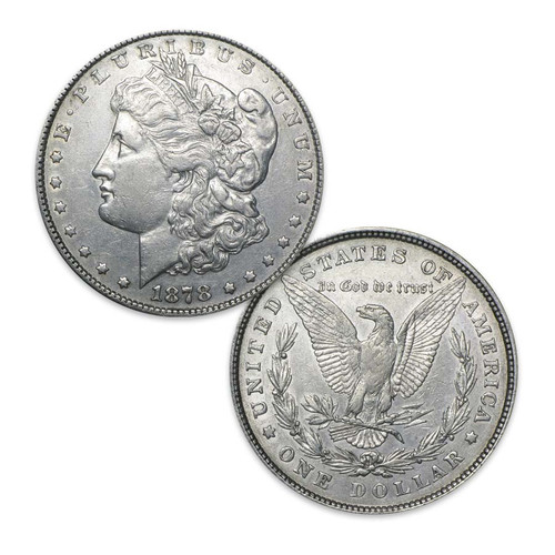 1878 7-Tail Feather Morgan Silver Dollar Extra Fine