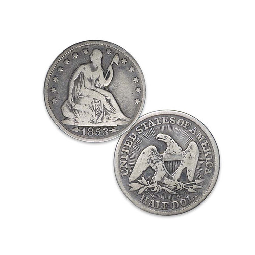1839-1891 Seated Liberty Silver Half Dollar Good