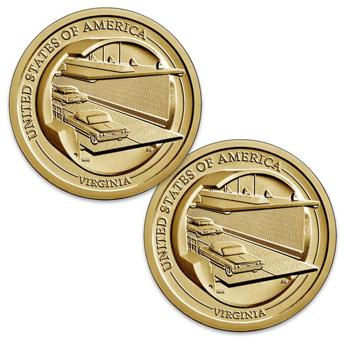 2021-P & D Virginia Innovation Dollar Pair Brilliant Uncirculated 2021-P & D Virginia Innovation Dollar Pair Brilliant Uncirculated