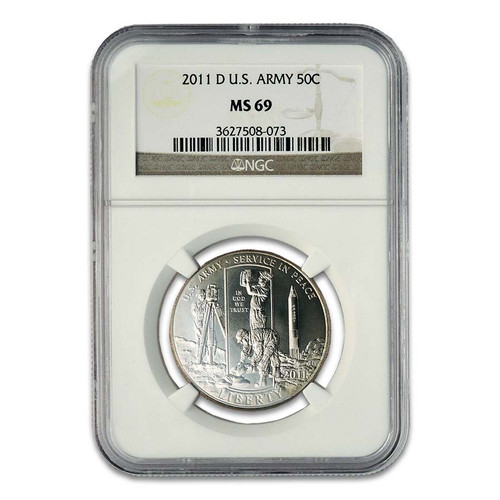 2011-D Army Half Dollar Certified MS-69