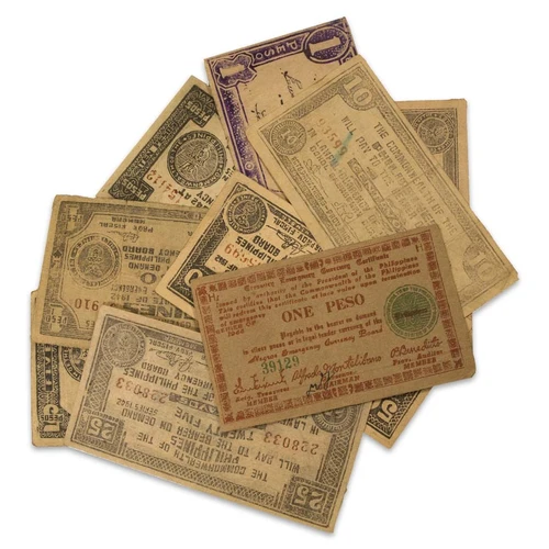 Philippines World War II Guerilla Emergency Notes Set of 10
