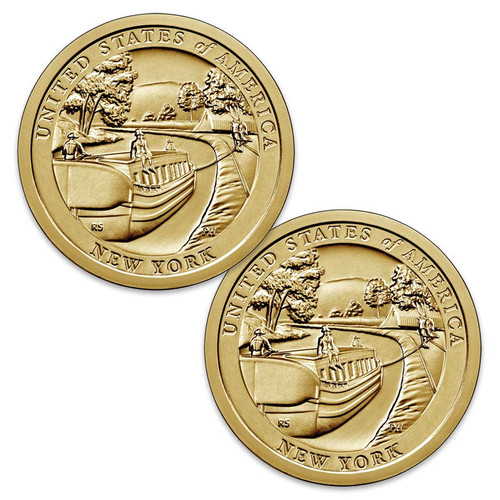 2021 P & D New York Innovation Dollar Pair Brilliant Uncirculated 2021 P & D New York Innovation Dollar Pair Brilliant Uncirculated