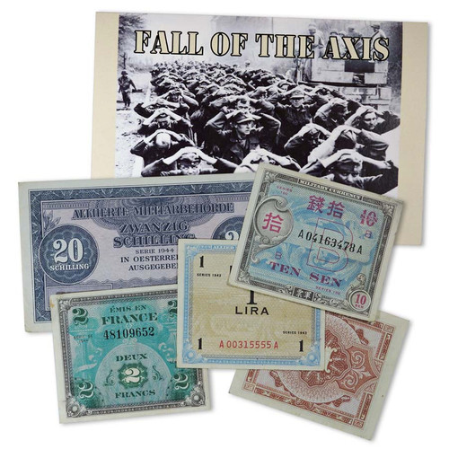 Allied Military Currency 5-Note Set. Allied Military Currency 5-Note Set.