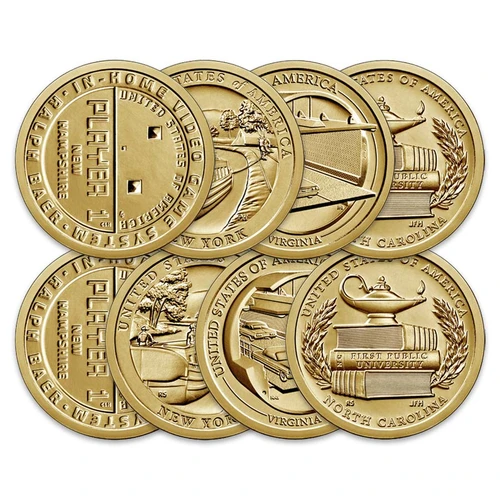 2021 P & D Innovation Dollar 8 Coin Set Brilliant Uncirculated